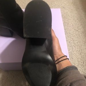 madden girl aaden block heel booties snake
